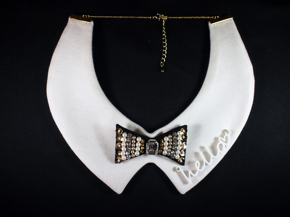 bow tie collar necklace [hello♡] 1枚目の画像