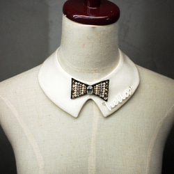 bow tie collar necklace [hello♡] 4枚目の画像