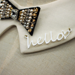 bow tie collar necklace [hello♡] 5枚目の画像