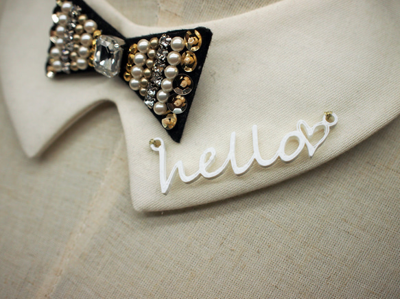 bow tie collar necklace [hello♡] 5枚目の画像