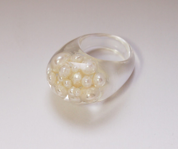 pearl ring [white] 2枚目の画像