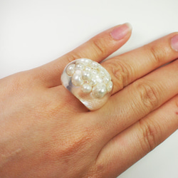 pearl ring [white] 3枚目の画像