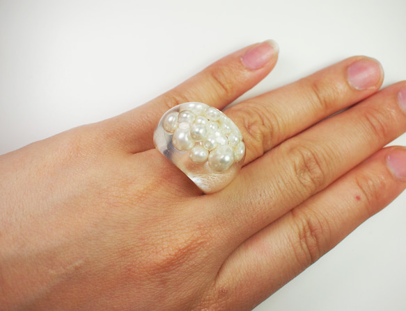 pearl ring [white] 3枚目の画像