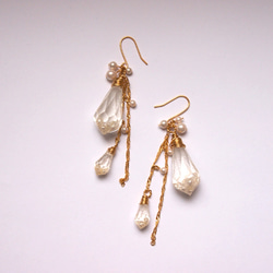 crystal　pierced earrings　[C] 1枚目の画像