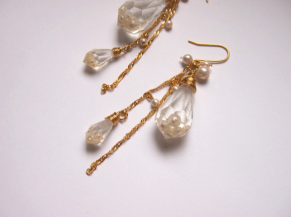 crystal　pierced earrings　[C] 2枚目の画像