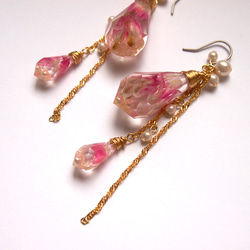 crystal　pierced earrings　[D] 2枚目の画像