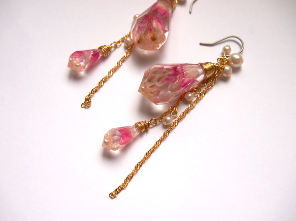 crystal　pierced earrings　[D] 2枚目の画像