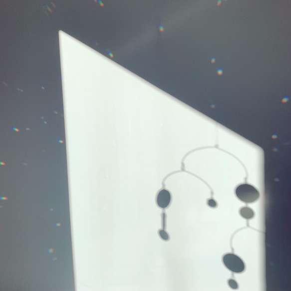 モビール/サンキャッチャー-ブルームーン-Blue moon resin hanging mobile2-スワロフスキー 8枚目の画像