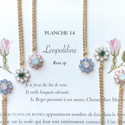 春天項鍊-Leopoldine白色opal-的施華洛世奇菊花 第3張的照片