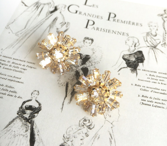 **新年銷售♡20％**珠寶耳環-Janus水晶般的古董，施華洛世奇 第1張的照片