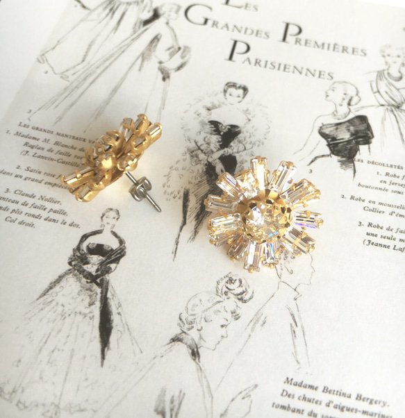 **新年銷售♡20％**珠寶耳環-Janus水晶般的古董，施華洛世奇 第2張的照片