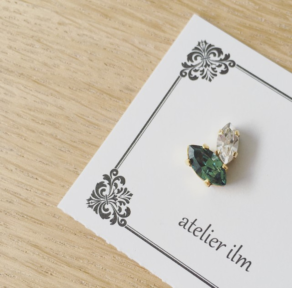 【Creema Limited】翼形耳環和耳環* Ellinite＆Crystal 第1張的照片