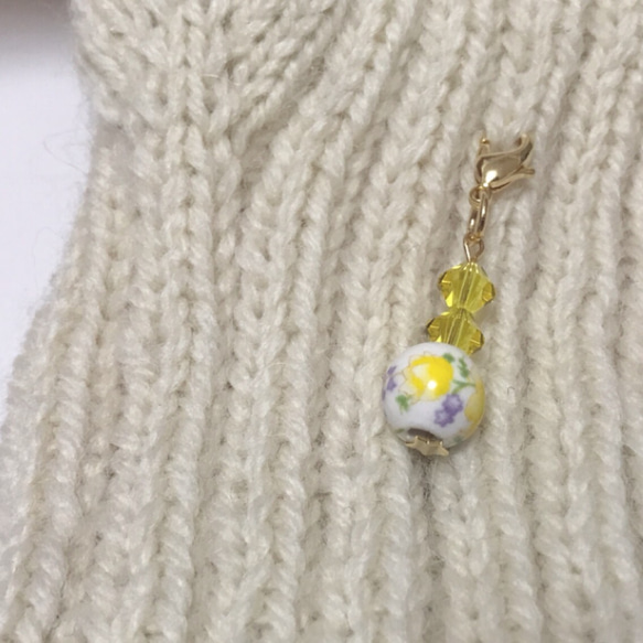 Stitch Markers. Cat & flower** 2枚目の画像