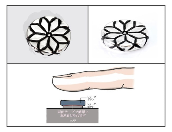 カメラレリーズボタン・シルバー製　RB-002 5枚目の画像