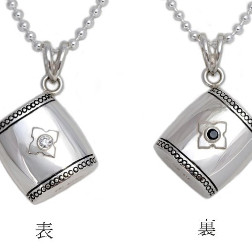 太鼓のリバーシブルシルバーペンダント［受注製作］ ネックレス  