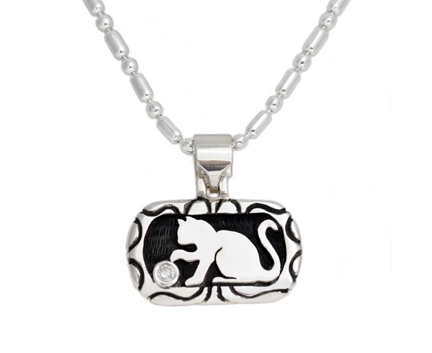 ネコのシルバーペンダント［猫の日2023］