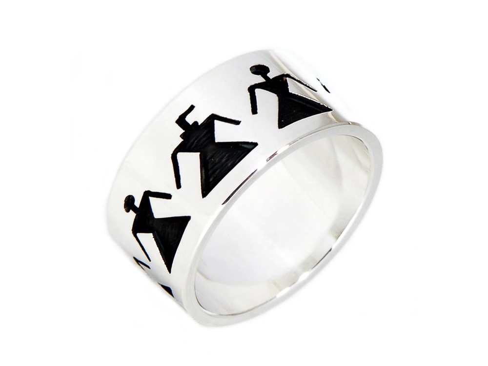 人と人の輪の シルバーリング 【受注製作】