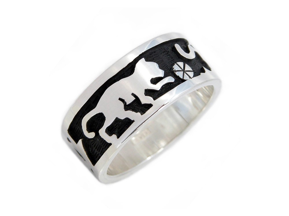 ボールで遊ぶネコのシルバーリング 【猫の日2026】