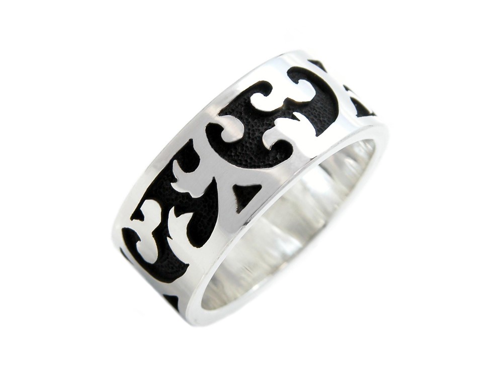 唐草のシルバーリング 【受注製作】