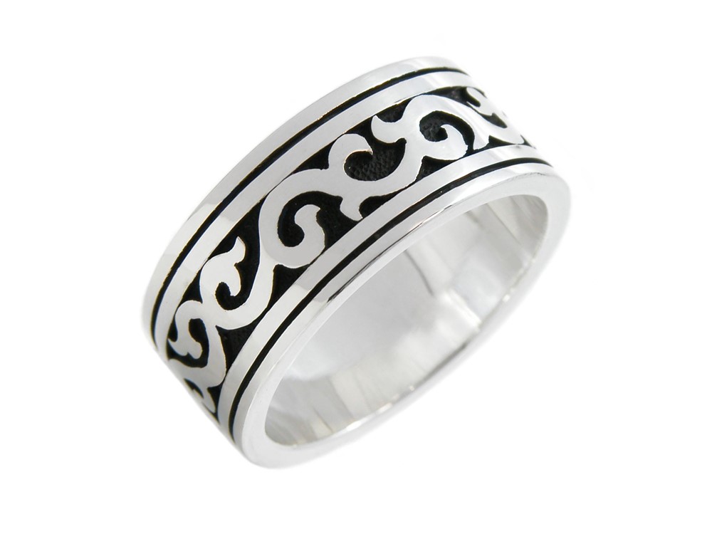 唐草のシルバーリング 【受注製作】