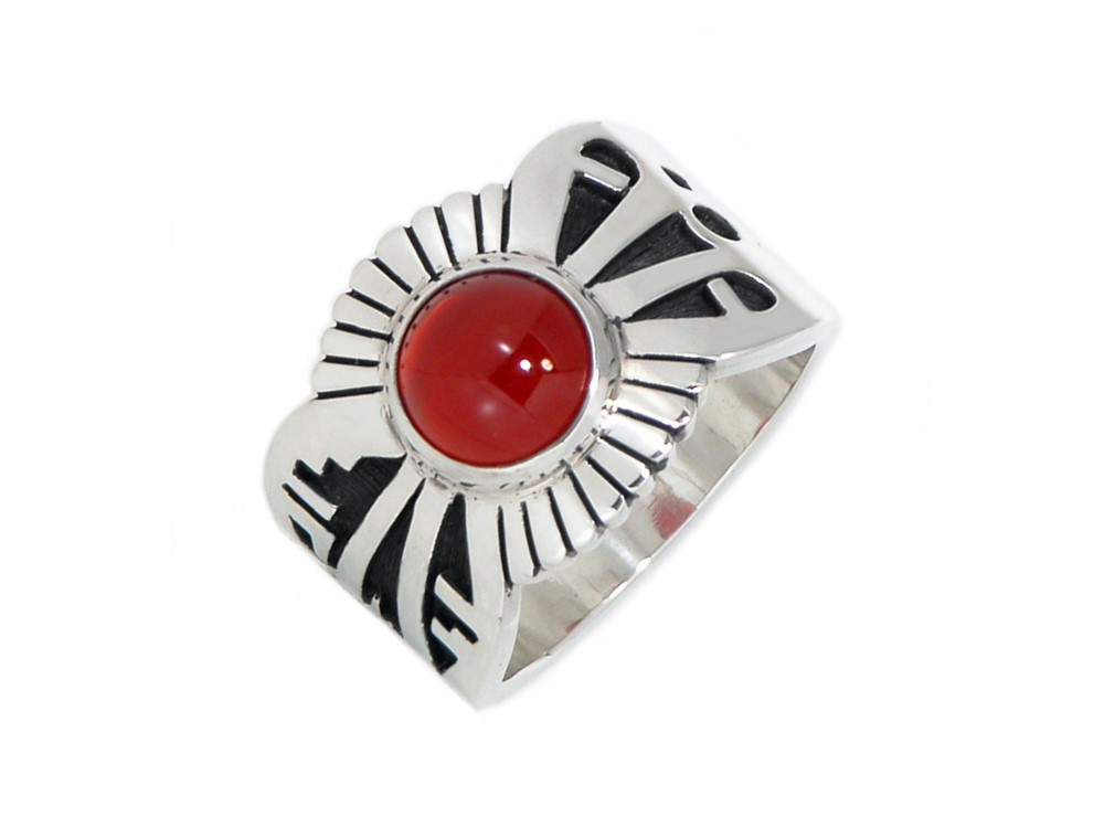 カーネリアンのシルバーリング 【受注製作】