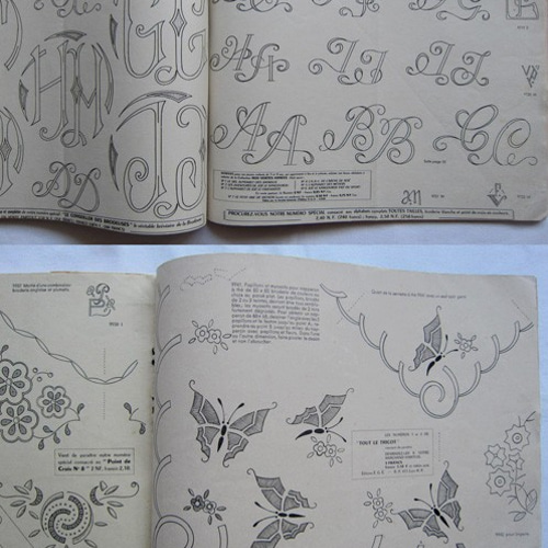 ベビーグッズも大集合 toute la broderie刺繍図案集6冊分1963年フランスアンティーク コレクション