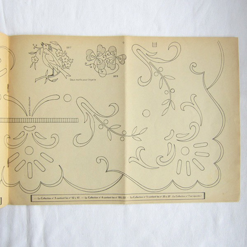 TOUTE LA BRODERIE刺繍図案集1958年フランスアンティーク 編み図