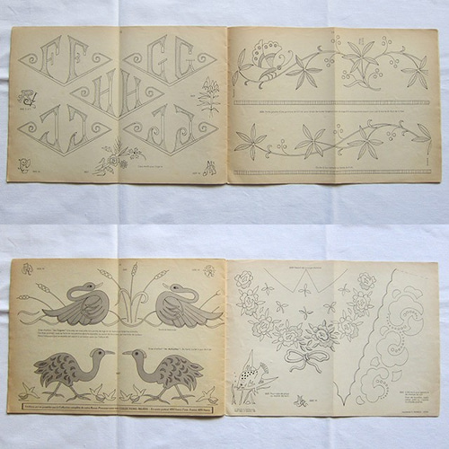 TOUTE LA BRODERIE刺繍図案集1958年フランスアンティーク 編み図
