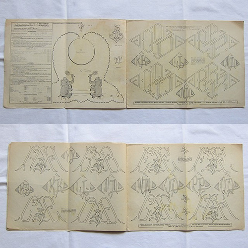 TOUTE LA BRODERIE刺繍図案集1961年フランスアンティーク 編み図