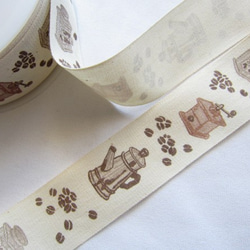 フランスアンティーク 絹リボン 腕章 プルミエコミニョン マクラメ編 フランスアンティーク シルク・リボン 腕章 プルミエコミニョン