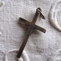 仏アンティーク初聖体式メダイ十字架4点セット銀製 4枚目の画像