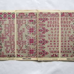 仏アンティークCARTIER&BRESSONアルファベット刺繍図案集2冊セット 9枚目の画像