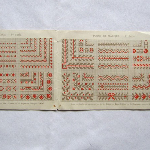 DMCヴィンテージクロスステッチ図案集 POINT DE MARQUE 1-6冊 DMCヴィンテージクロスステッチ図案集 POINT DE MARQUE 1-6冊