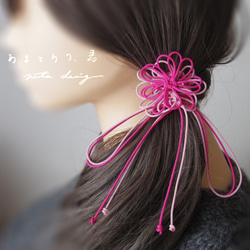髮帶“Amatorori Kimi”（淺粉色×深粉色） 第9張的照片