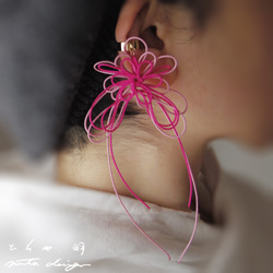 Katappo 耳夾“Hisaya Akira”（深粉色×淺粉色） 第9張的照片