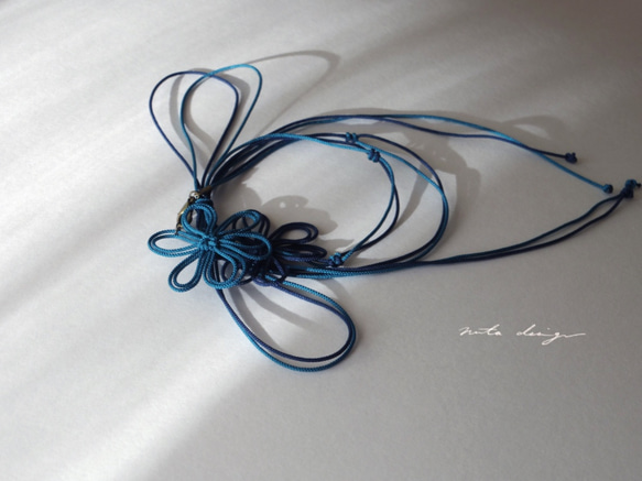 手鍊“Kiyokuni Knot”（深藍色 x 淺藍色） 第8張的照片