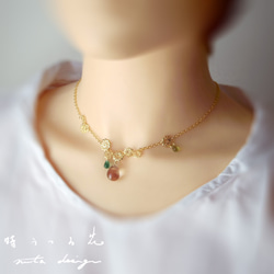 天然珊瑚 ツイストネックレス 極上 ダブルクロスネックレス ツイストチェーン 2色 [n074