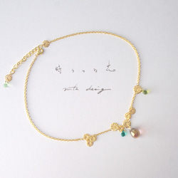 項鍊「時鶴花」 第3張的照片