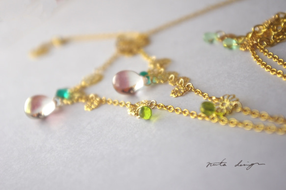 項鍊「時鶴花」 第6張的照片