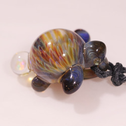 海龜（Honu）蛋白石仙女座＃01玻璃挂件 第4張的照片
