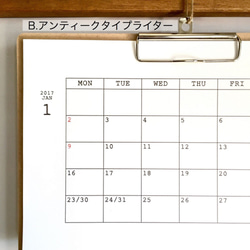 2024 オーダーメイドカレンダー＜WH基本枠・壁掛け＞　バインダー付／何年何月からでもOK／送料無料 3枚目の画像