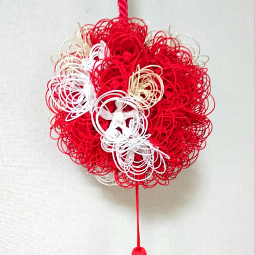 受注製作 《水引ボールブーケ 》結婚式 ウエディングブーケ 水引ブーケ