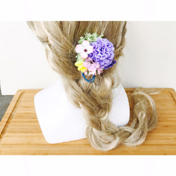 no.199 お花畑ヘアゴム 3枚目の画像