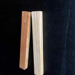 木の磁石（110×14）マカバ×W.アッシュ 2枚目の画像