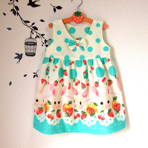 うさぎ柄ワンピース 花柄ワンピース | ファッション通販｜ウサギ