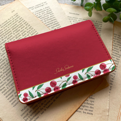 チェリーの名刺ケース（レッド） さくらんぼ チェリー フルーツ カード