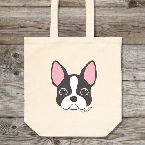 ボストンテリアのトートバッグ エコバッグ・サブバッグ ShibaSakura