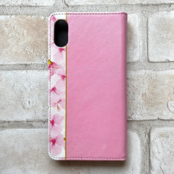 桜の手帳型スマホケース 花 桜 スマホケース iphone13 iphone14 iphone15 全機種対応 3枚目の画像