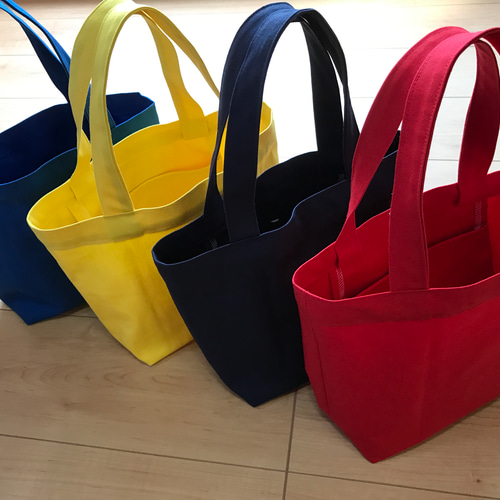 [⭐︎もっちゃん⭐︎]8号×11号帆布×8番糸 サイドポケット付トートM ハンドメイド 8号/11号×ALL富士金梅×8番糸 サイドポケット付