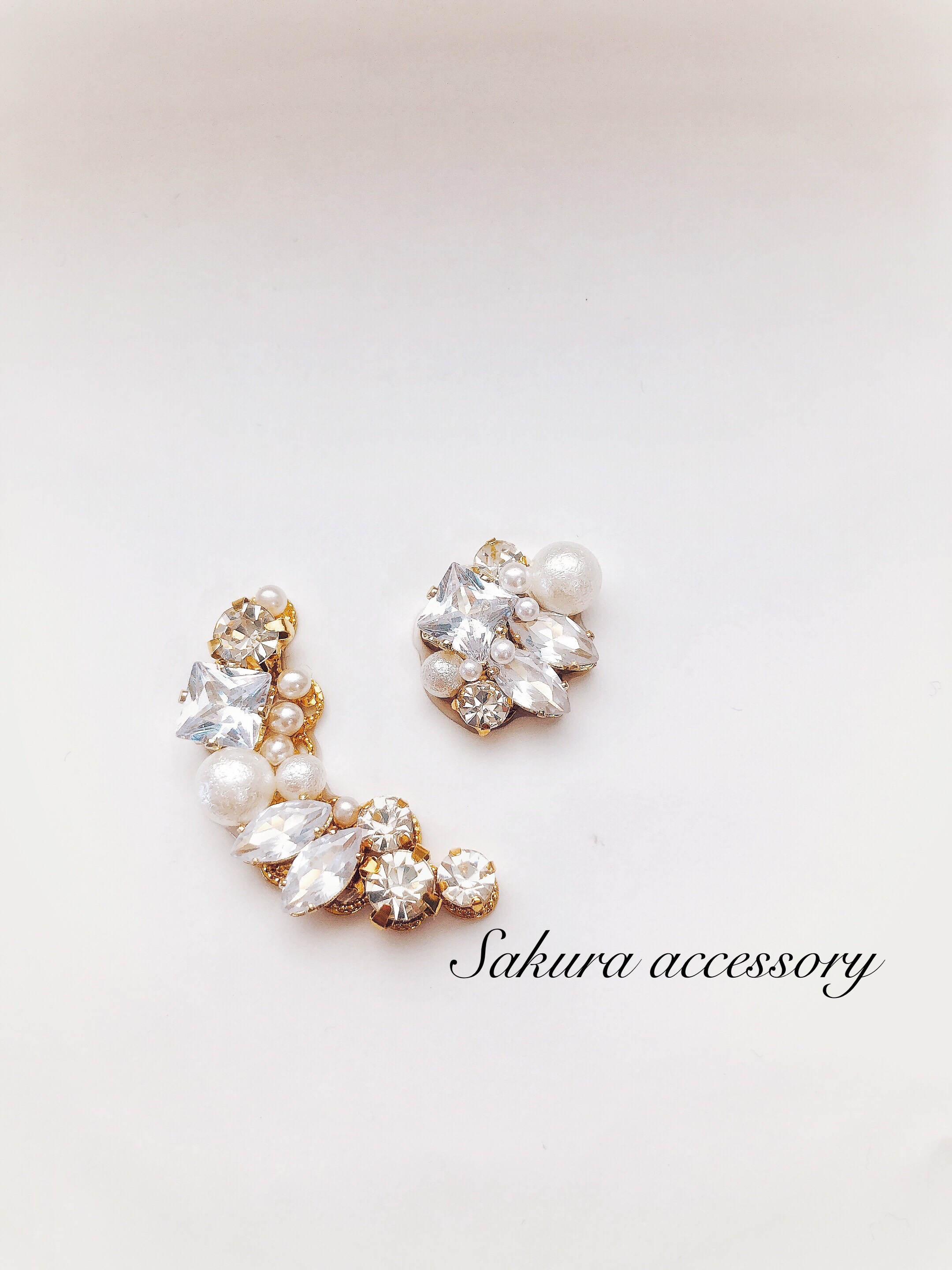クリアビジュー イヤーカフ ピアス イヤリング イヤーカフ